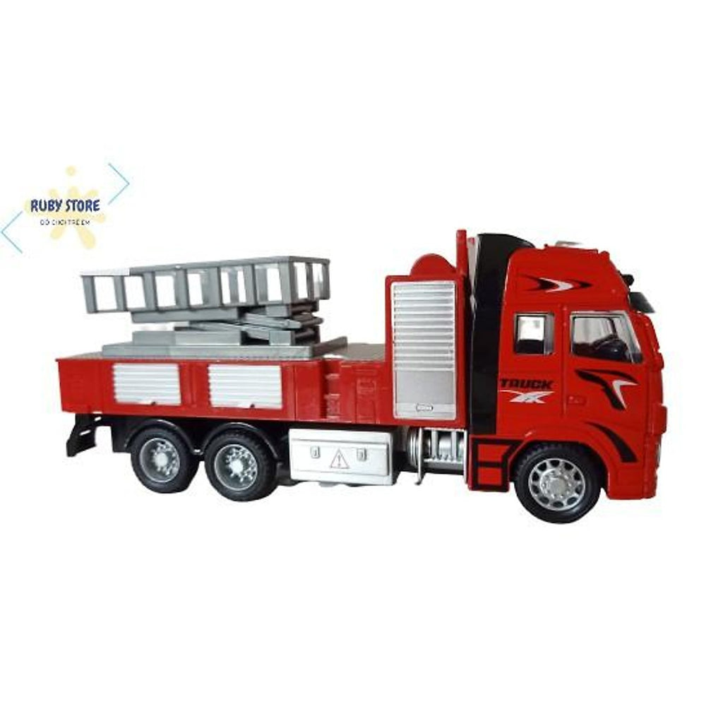 1:32 Scale Model Metal Fire Truck Engineering Model Truck
