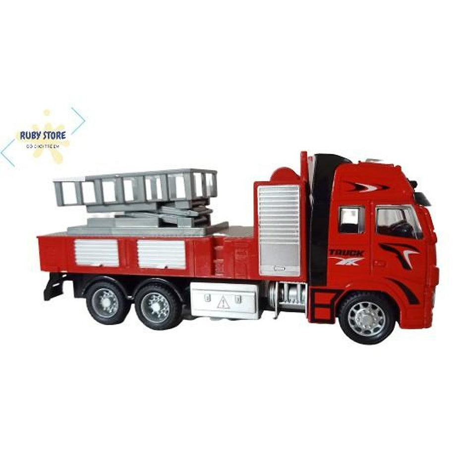 1:32 Scale Model Metal Fire Truck Engineering Model Truck
