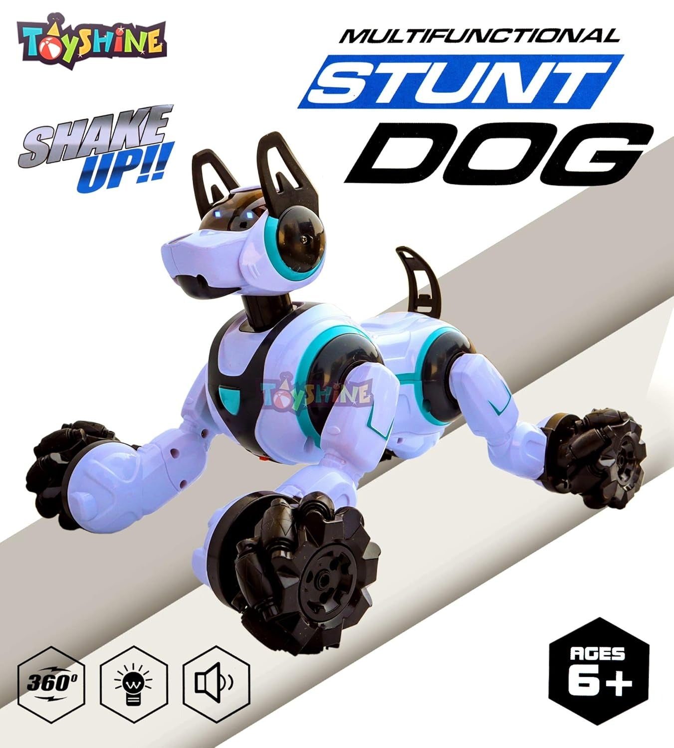 Toyshine Dog Remote Control Smart Robot Toy With Light And Sound, Gesture Sensing Function