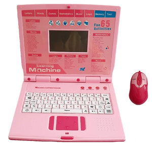 Learning Machine Laptop with Mouse, Educational Lwearning Toys for Kids, Play and Learn Game, 65 Activities Learning Game for Childrens