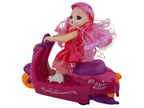 Scooter Motorcycle + Doll Music & Sound Radio Remote Control Car 2 Channel Pink