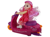 Scooter Motorcycle + Doll Music & Sound Radio Remote Control Car 2 Channel Pink