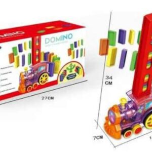 Automatic Domino Brick Laying Toy Train Domino Train Toy Set with 60 PCS Domino Blocks toy for kids Stacking Toys For Kids