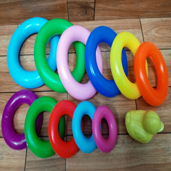 Rainbow Ring Tower Kids Ring Game Educational Toy - Image 2