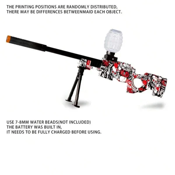 AWM Electric Gel Ball Blaster, High Speed Automatic Splatter Ball Blaster