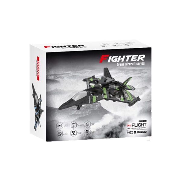 2.4GHZ RC Plane, Remote Control Airplane, RC Helicopter, 360° Flip Fighter Jet Toy, Toys for ages 8-13 with Colorful LED Navigation Lights Red - Image 10