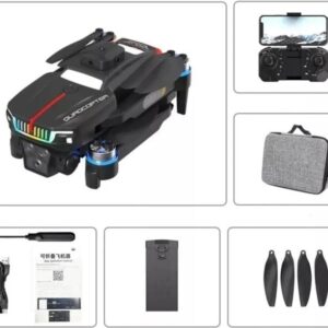 J6 Pro Brushless Motor Drone with RGB Lights & Triple Camera Foldable Drone