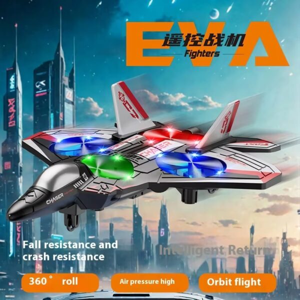 2.4Ghz 6-Channel Mini Drone Rechargeable RC Aircraft Light Airplane Toy for Children Remote Control Glider Foam Plane - Image 3