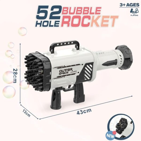 52 Hole Bazooka Bubble Rocket Machine Gun - Image 6