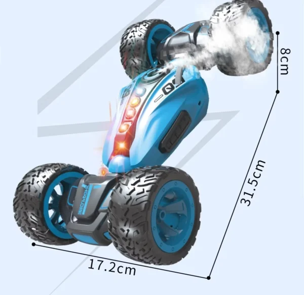 360degree Stunt Rolling Radio Control Car Toy Remote Control RC Twist Stunt Car Double Side Running Newest Gesture Hand Watch Control Toy Cars