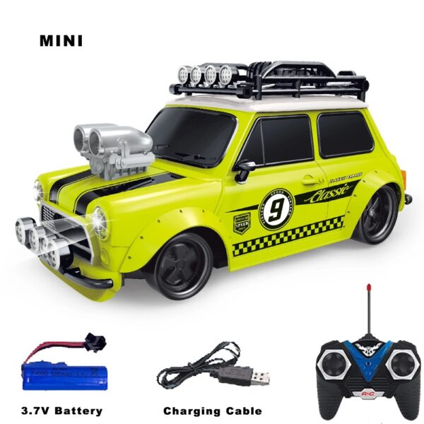 RADIO REMOTE CONTROL RC SPORTS RETRO CAR LIGHTS RACING KIDS FUN TOY XMAS GIFT
