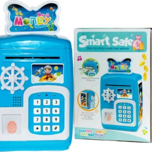 Children's money box | Piggy bank | Savings safe | Money box | Children's safe | Blue | Astronaut