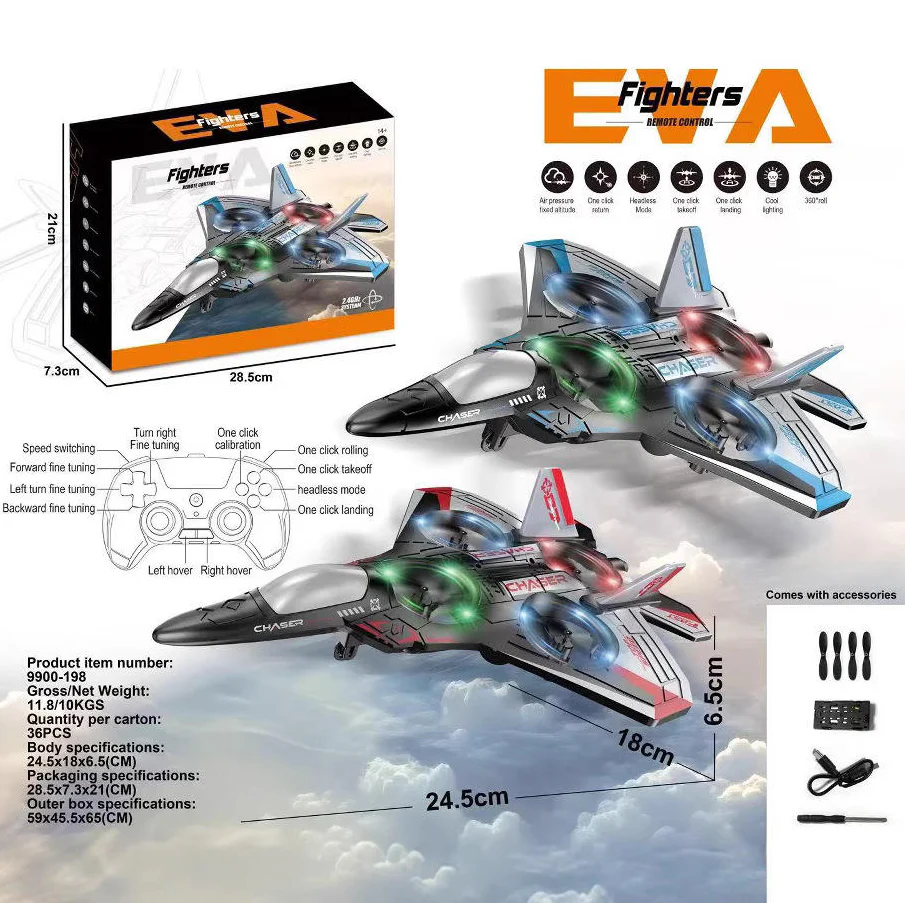 2.4GHz RC EVA Fighter Jet Model
